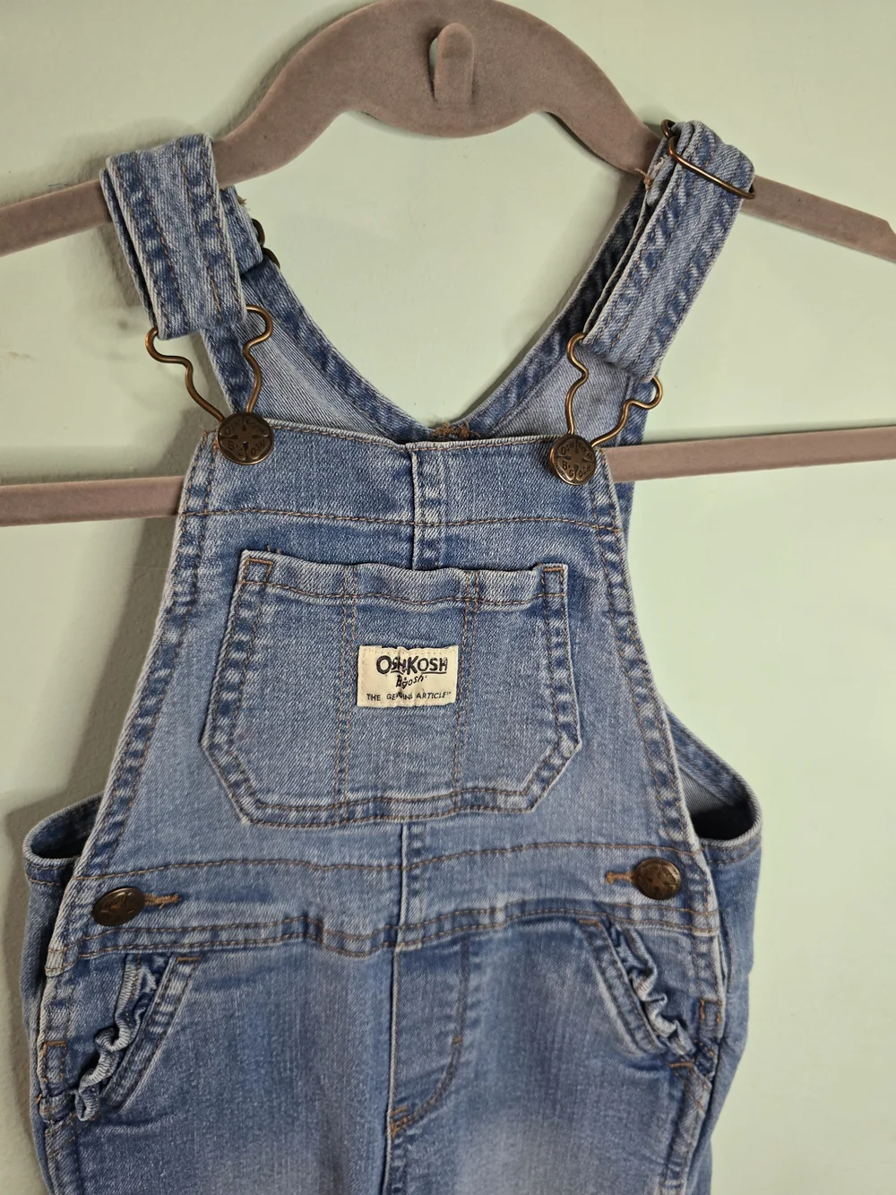 OshKosh B'gosh Light Blue Denim Kids Overalls